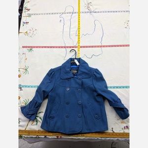 Women's Small Marcelle Renee 50% Wool Peacoat